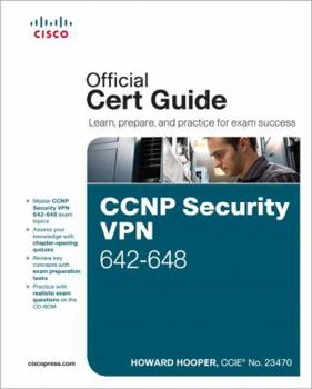 Hardcover CCNP Security VPN 642-648 Official Cert Guide [With CDROM] Book