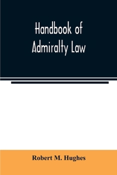 Paperback Handbook of admiralty law Book