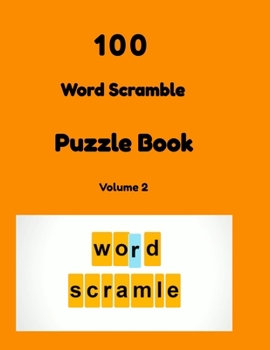 Paperback 100 Word Scramble Puzzle Book: Volume 2 Book