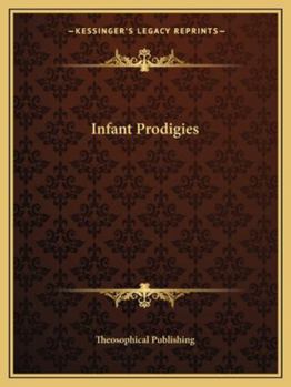 Paperback Infant Prodigies Book