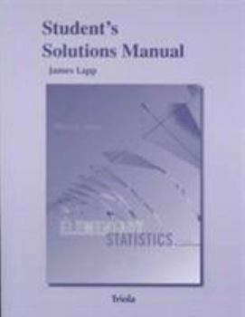 Paperback Student's Solutions Manual for Elementary Statistics Book