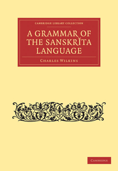 Paperback Grammar of the Sanskrit Language Book