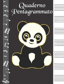 Paperback Quaderno Pentagrammato: Quaderno Di Musica Grande Contiene Sommario Per i Nomi Della Tua Musica Formmato A4 [Italian] Book