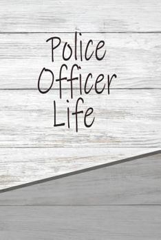 Paperback Police Officer Life: Personalized Rustic Isometric Dot Notebook 120 Pages 6x9 Book