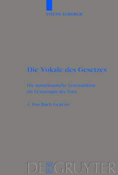 Hardcover Die Vokale des Gesetzes, 1, Das Buch Genesis [German] Book