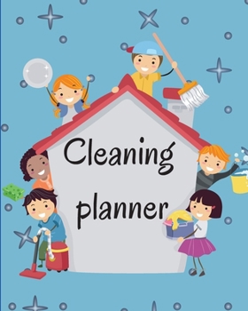 Paperback Cleaning planner Book