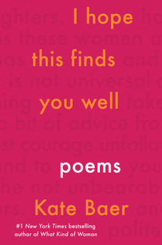 Paperback I Hope This Finds You Well: Poems Book
