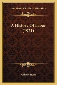 Paperback A History Of Labor (1921) Book