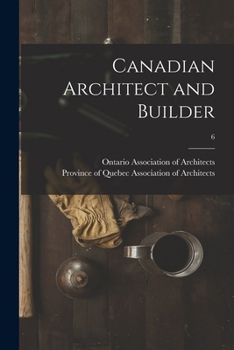 Paperback Canadian Architect and Builder; 6 Book