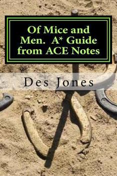 Paperback Of Mice and Men. A* Guide from ACE Notes Book