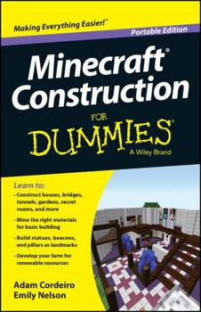 Paperback Minecraft Construction for Dummies: Portable Edition (For Dummies Series) Book