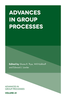 Hardcover Advances in Group Processes Book