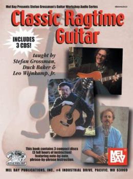 Paperback Classic Ragtime Guitar [With 3 CDs] Book