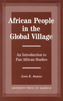 Paperback African People in the Global Village: An Introduction to Pan African Studies Book