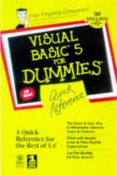 Spiral-bound Visual Basic 5 for Dummies Quick Reference Book