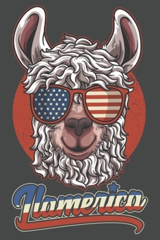 2020 Week To View Dated Planner Diary: Patriotic Llama Llamerica American Flag 6x9 Inches Paperback