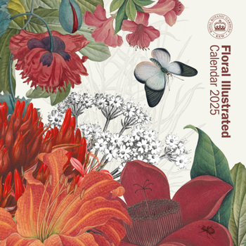 Calendar 2025 Floral Illustrated Royal Botanic Gardens Kew, Mini calendar: Plastic Free Packaging Book