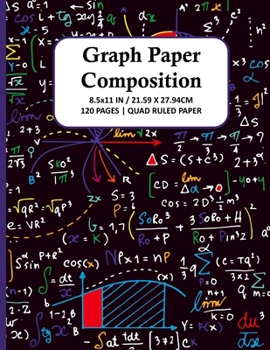 Paperback Graph Paper Composition Notebook: Quad Ruled 4x4 Grid Paper for Math & Science Students, School, College, Teachers - 4 Squares Per Inch, 120 Squared S Book