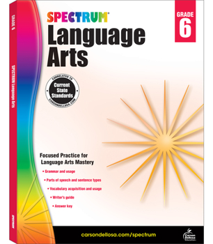 Paperback Spectrum Language Arts, Grade 6 Book