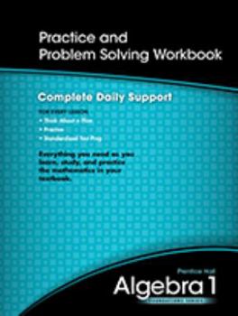 Paperback High School Math 2011 Algebra 1 Foundations Practice & Problem Solving Workbook Book