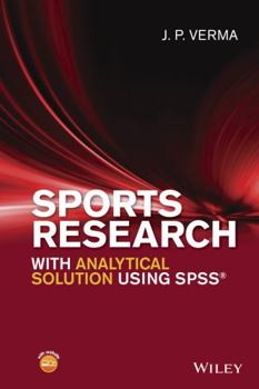 Hardcover Sports Research with Analytical Solution Using SPSS Book