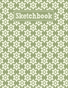 Sketchbook: 8.5 x 11 Notebook for Creative Drawing and Sketching Activities with Geometric Stars Themed Cover Design