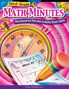 Paperback 3rd-Grade Math Minutes Book
