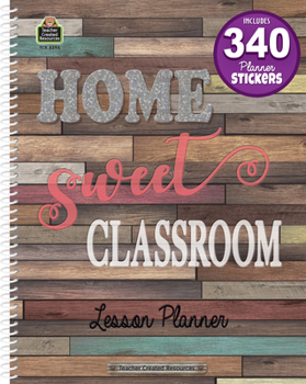 Spiral-bound Home Sweet Classroom Lesson Planner Book