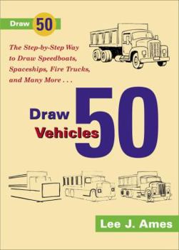 Paperback Draw 50 Vehicles Book
