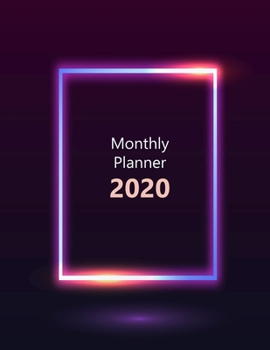 Paperback Monthly planner 2020: Large. Month on 2 pages. Incl. 2020 Calendar, Important dates section and Notes pages. 8.5" x 11.0" (Letter size). (Sq Book