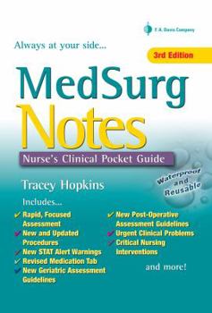 Spiral-bound Medsurg Notes: Nurse's Clinical Pocket Guide Book