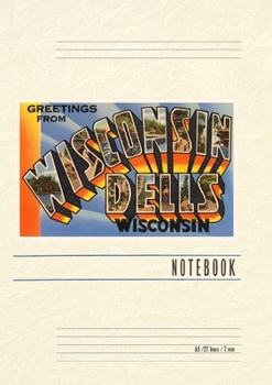 Paperback Vintage Lined Notebook Greetings from Wisconsin Dells Book