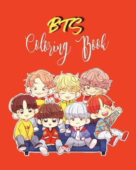 BTS Coloring Book: for Stress Relief, Happiness and Relaxation: for ARMY, KPOP lovers, Love Yourself Book,teenagers,tweens,girls,bangtan ... Jimin, V, and Jungkook etc (46 Pages, 8 x 10)