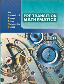 Hardcover Pre-Transition Mathematics (University of Chicago School Mathematics Project) Book