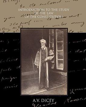 Paperback Introduction to the Study of the Law of the Constitution Book
