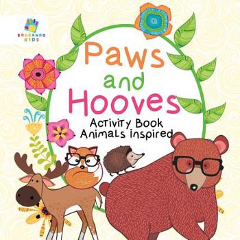 Paperback Paws and Hooves Activity Book Animals Inspired Book