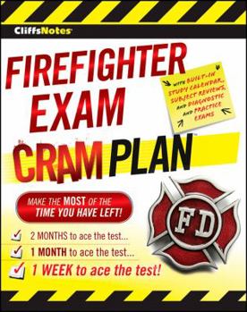Paperback Cliffsnotes Firefighter Exam Cram Plan Book
