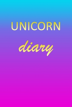 Unicorn: Journal Diary | Personalized First Name Personal Writing | Letter U Blue Purple Pink Gold Effect Cover | Daily Diaries for Journalists & ... Taking | Write about your Life & Interests