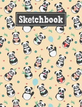 Paperback Sketchbook: 8.5 x 11 Notebook for Creative Drawing and Sketching Activities with Unique Panda Themed Cover Design Book