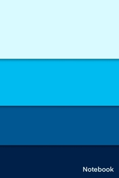 Paperback Notebook: Simple And Elegant eye pleasing colorful Notebook Colors: Oyster Bay-Cerulean-Bahama Blue-Prussian Blue/Lined and numb Book
