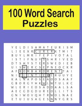 Paperback 100 Word Searches [Large Print] Book