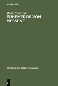 Hardcover Euhemeros Von Messene [German] Book