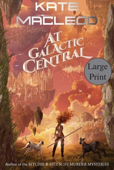 Paperback At Galactic Central [Large Print] Book