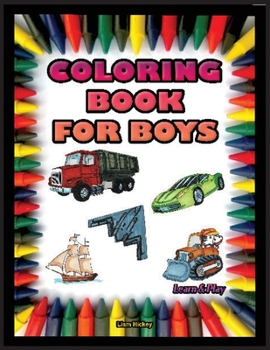 Paperback Coloring Book for Boys Book