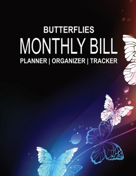Paperback Butterflies - Monthly Bill Planner Organizer Tracker: 2020 Book