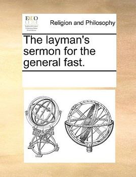 Paperback The layman's sermon for the general fast. Book