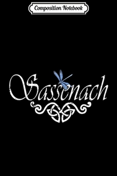 Paperback Composition Notebook: Women Sassenach Blue Dragonfly Outlander Amber Distressed Journal/Notebook Blank Lined Ruled 6x9 100 Pages Book