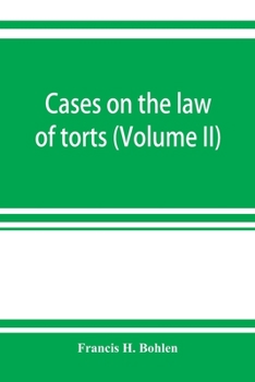 Paperback Cases on the law of torts (Volume II) Book