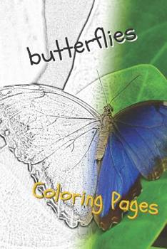 Paperback Butterfly Coloring Pages: Perfect Stress Relief! Book