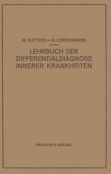 Paperback Lehrbuch Der Differentialdiagnose Innerer Krankheiten [German] Book